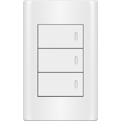 Royu MD506 3-Gang Switch 3-Way Set 16A (Plano) [White]