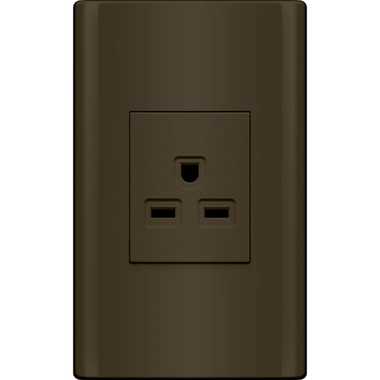 Royu MD901/DG 1-Gang Aircon Outlet Set 20A (Plano) [Dark Gray] | Royu by KHM Megatools Corp.