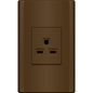 Royu MD901/DW 1-Gang Aircon Outlet Set 20A (Plano) [Dark Wood] | Royu by KHM Megatools Corp.