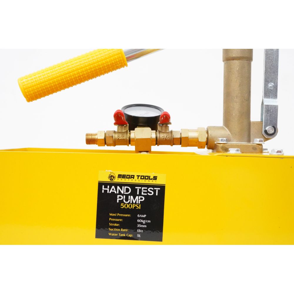 Megatools MHTP500 Hand Pressure Test Pump | Mega Tools by KHM Megatools Corp.