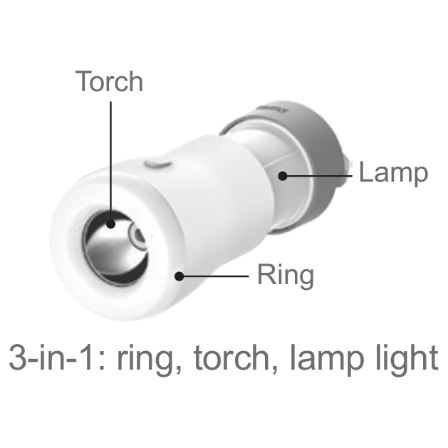 Firefly FEL565 3-in-1 Multifunction Rechargeable LED Torch Lamp | Firefly by KHM Megatools Corp.