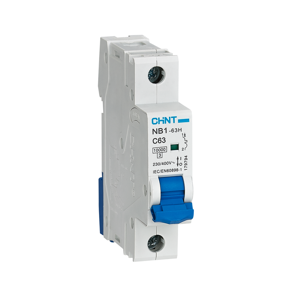 Chint NB1-63H 1P 10KA with ON/OFF Indicator Miniature Circuit Breaker (1 Module) | Chint by KHM Megatools Corp. Main image