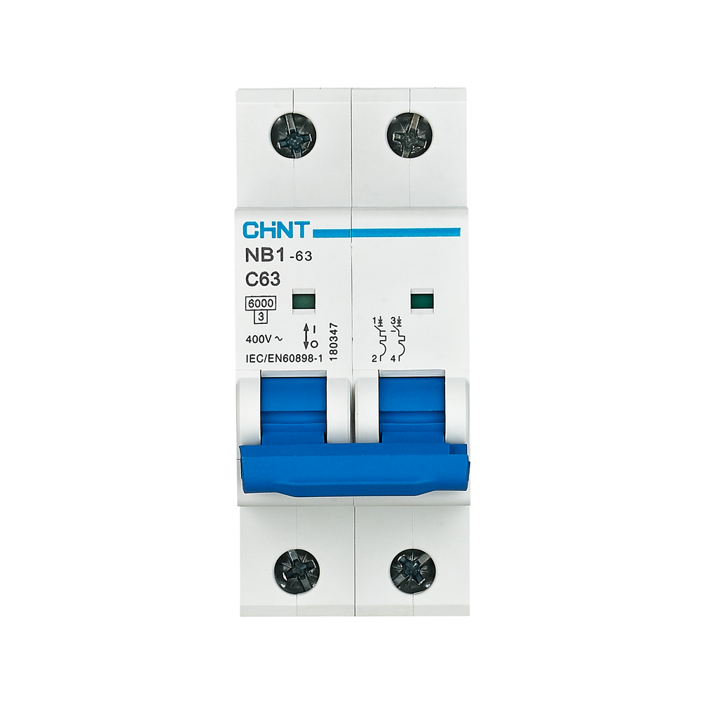 Chint NB1-63 2P 6KA with ON/OFF Indicator Miniature Circuit Breaker(2 Module) Secondary image