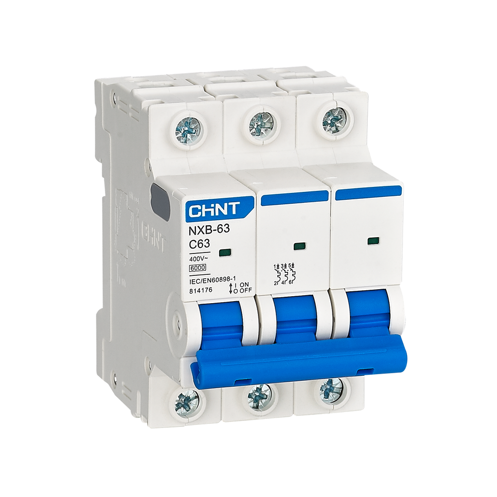 Chint NXB-63 3 Pole 6KA 380-415V Miniature Circuit Breaker | Chint by KHM Megatools Corp.