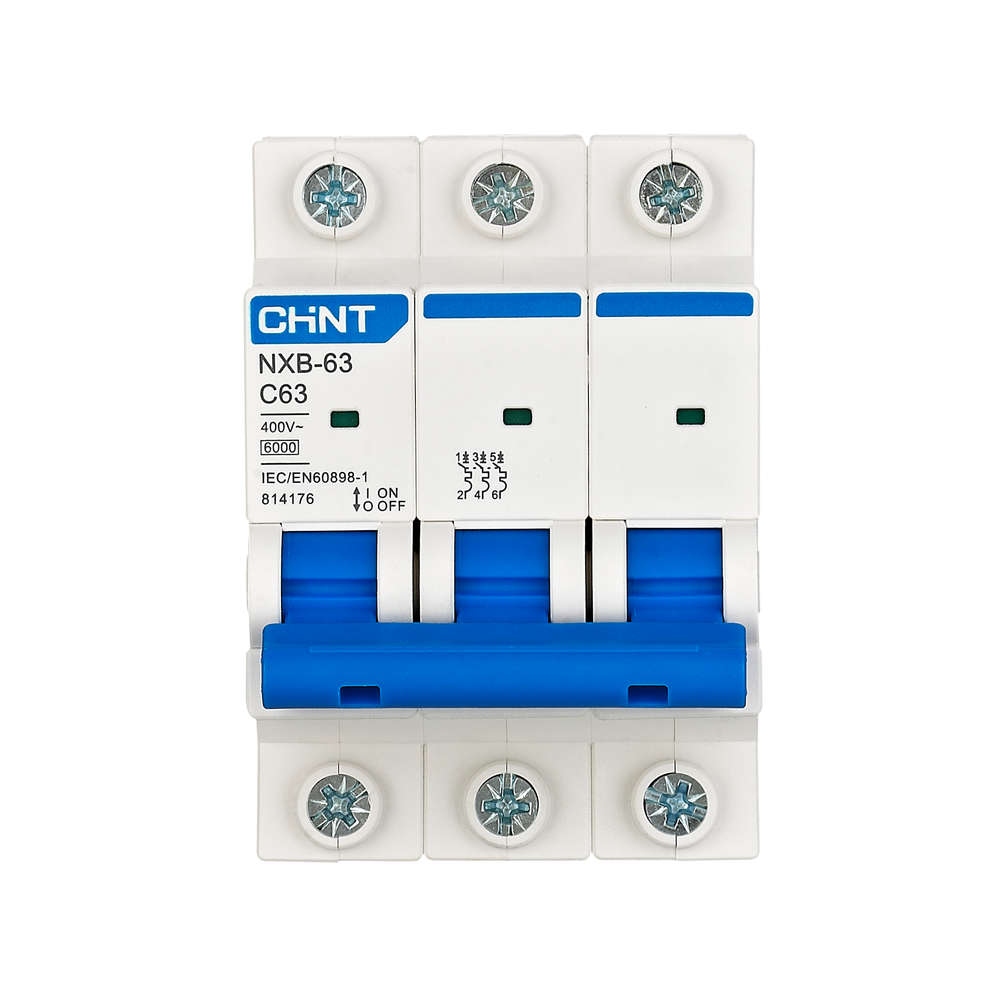 Chint NXB-63 3 Pole 6KA 380-415V Miniature Circuit Breaker Secondary image