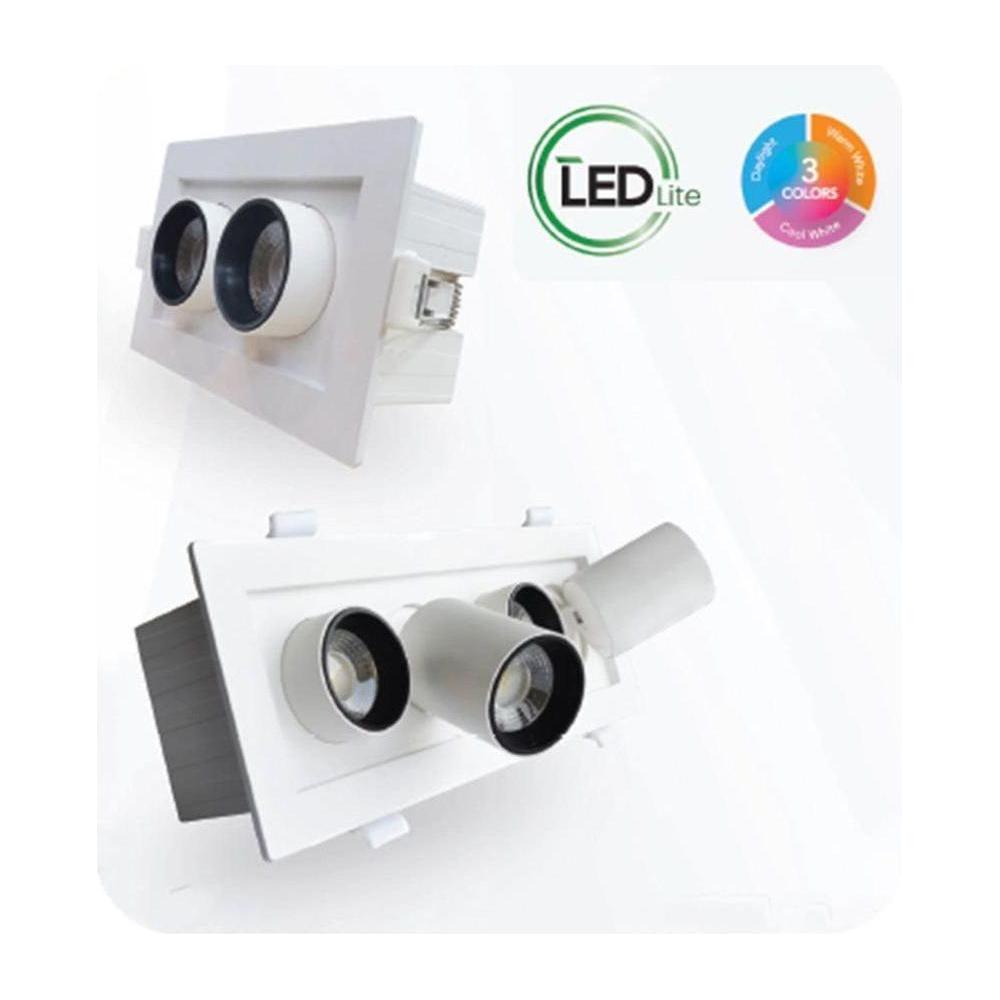 Omni LED Recessed Rectangular Spot Ceiling Downlight (Spotlight)