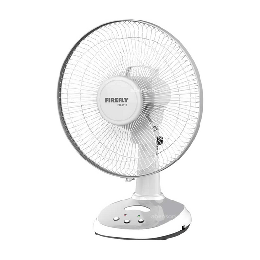 Firefly FEL6112 12" Oscillating 3-Speed Fan with LED Night Light  and USB Mobile Phone Charger | Firefly by KHM Megatools Corp.