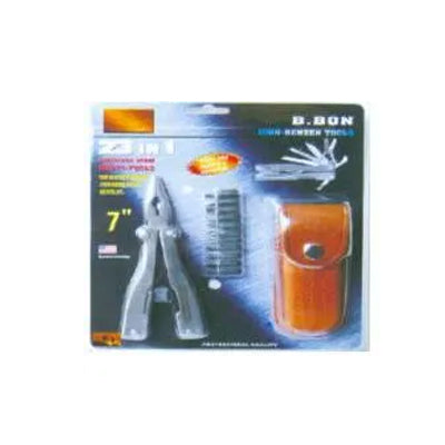 John Benzen PLB0023 Pocket Tool Kit 23 in 1 w/ Leather Pouch (7")