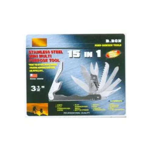 John Benzen PLB015S Pocket Tool 15 in 1 w/ Nylon Pouch | UT by KHM Megatools Corp.