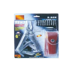 John Benzen PLB023S Pocket Tool Kit 23 in 1 w/ Leather Pouch (6")