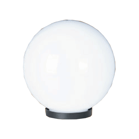 Firefly Globe Garden Lamps Plain White Opal Diffuser Post Installation | Firefly by KHM Megatools Corp.