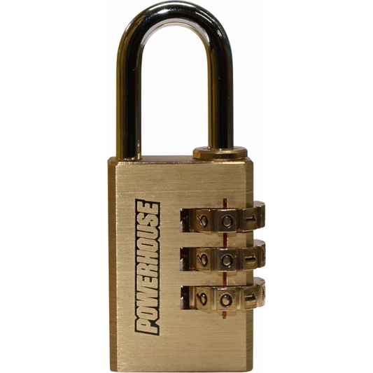 Powerhouse PH-BCPL-330 Brass Combination Padlock 3-Dials (30mm) | Powerhouse by KHM Megatools Corp.