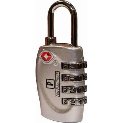 Powerhouse PH-TSAPL-4D-SLV Luggage Padlock 4 Dials (TSA) | Powerhouse by KHM Megatools Corp.