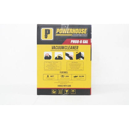 Powerhouse PH08-6 GAL Wet & Dry Vacuum Cleaner | Powerhouse by KHM Megatools Corp.