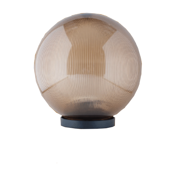Firefly Globe Garden Lamps Prismatic Smoke Diffuser Post Installation ...