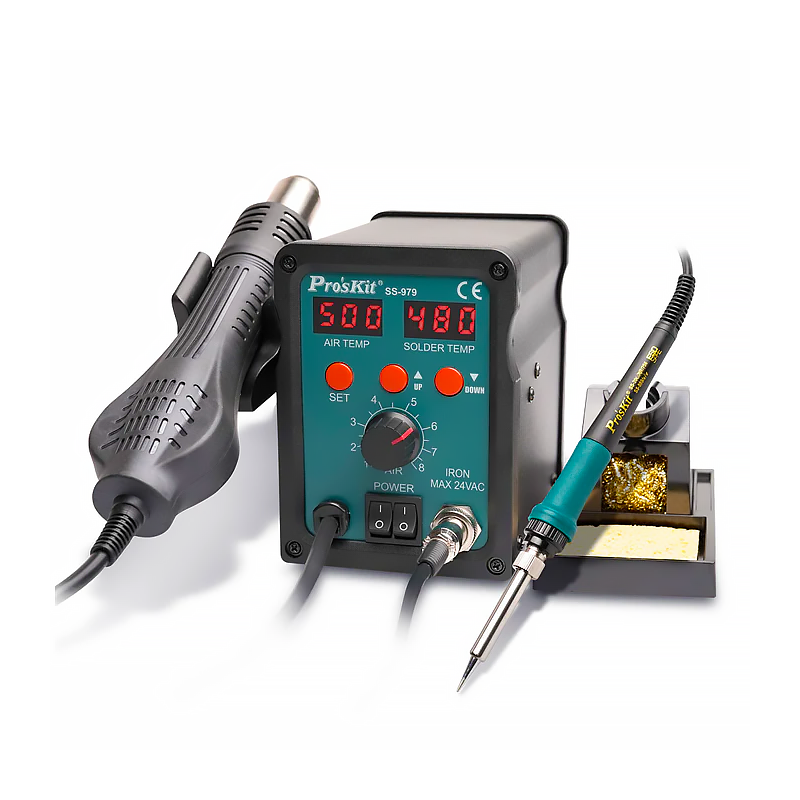 Pro'sKit SS-979 2in1 SMD Hot Air Rework Station – KHM Megatools Corp.