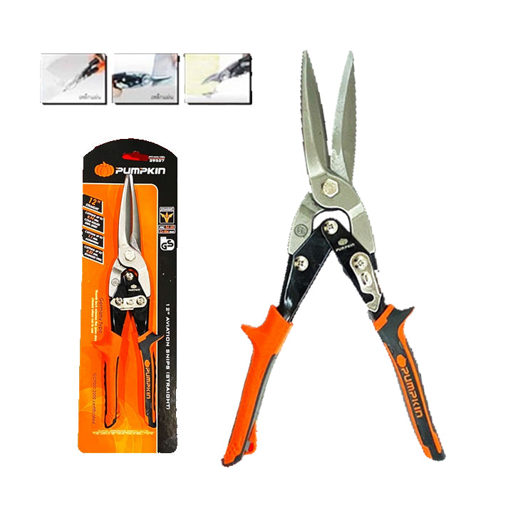 Pumpkin PM29527 Aviation Snip Long Straight 12"