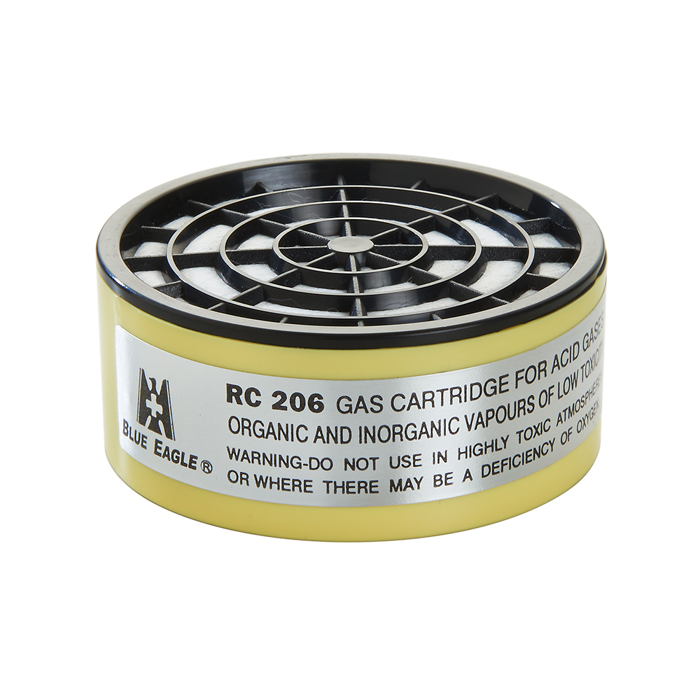 Blue Eagle RC206 Chemical Respirator Filter Cartridge (Vapour & Acid) [RC-206]