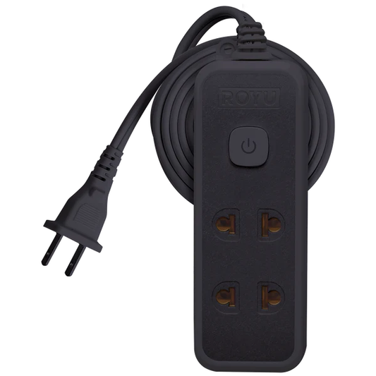 Royu REDEC133-9 ( 2+1 Gang ) Push Button Switch with Light Indicator Extension Cord | Royu by KHM Megatools Corp.