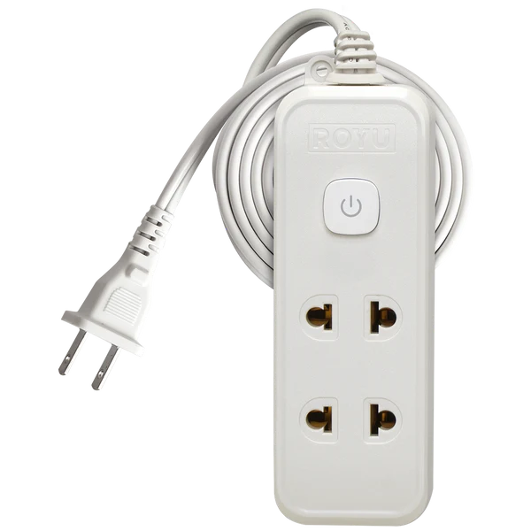 Royu REDEC133-3 ( 2+1 Gang ) Push Button Switch with Light Indicator Extension Cord | Royu by KHM Megatools Corp.