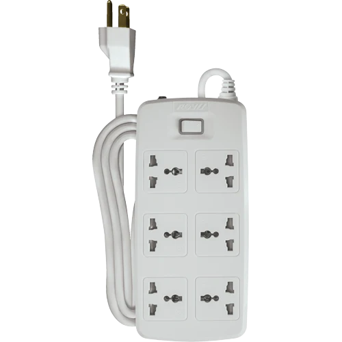 Royu REDEC606 (6 Gang) One Master Switch 10A (Regular Extension Cords ) | Royu by KHM Megatools Corp.