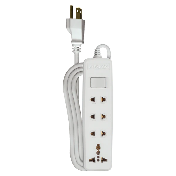 Royu REDEC613 Universal Extension Cord with 1 Main Switch