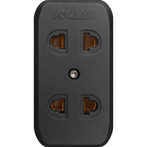 Royu REDOU102 ( 2-Gang ) Universal Outlet | Royu by KHM Megatools Corp.