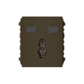 Royu RMO8/DG International Outlet With Ground 15A (Plano) [Dark Gray] | Royu by KHM Megatools Corp.