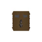 Royu RMO8/DW International Outlet with Ground 15A (Plano) [Dark Wood] | Royu by KHM Megatools Corp.