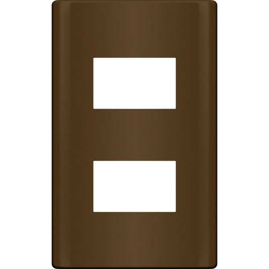 Royu RMP2/DW 2-Gang Plate (Plano) [Dark Wood] | Royu by KHM Megatools Corp.