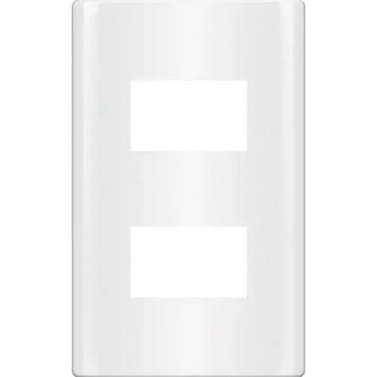 Royu RMP2 2-Gang Plate (Plano) [White] | Royu by KHM Megatools Corp.