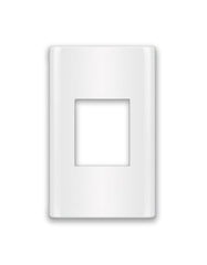 Royu RMP8 1-Gang Plate For RWO8 (Plano) [White]