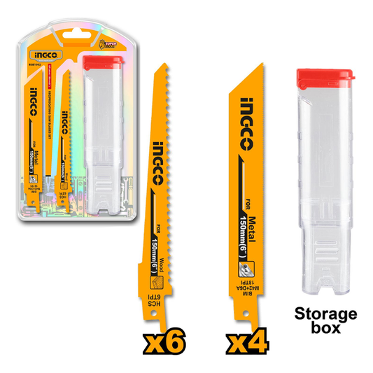Ingco RSB1002 Reciprocating Saw Blades Set 10pcs | Ingco by KHM Megatools Corp.