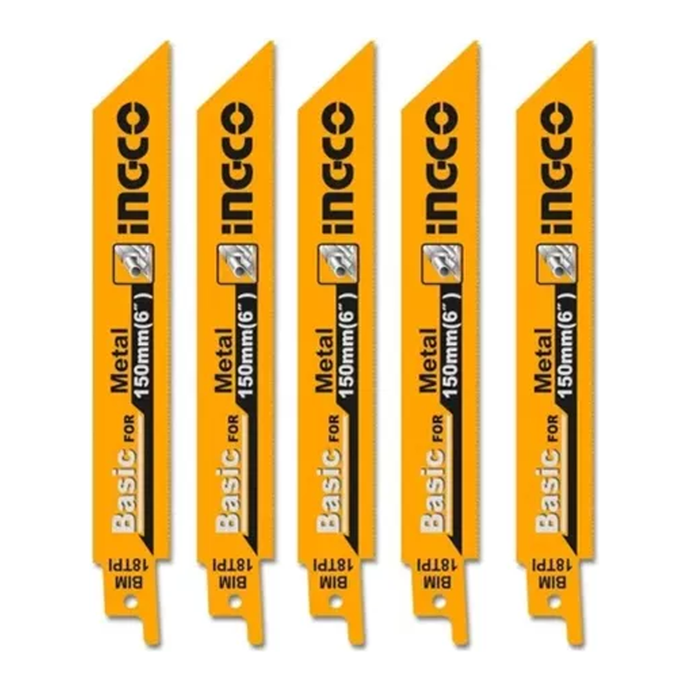 Ingco RSB922EF Reciprocating Saw Blades for Metal 6" 5Pcs | Ingco by KHM Megatools Corp.