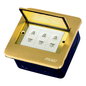 Royu RWF61 Square Floor Receptacle with 3 Gang Universal Outlet 15A (Wide) | Royu by KHM Megatools Corp.