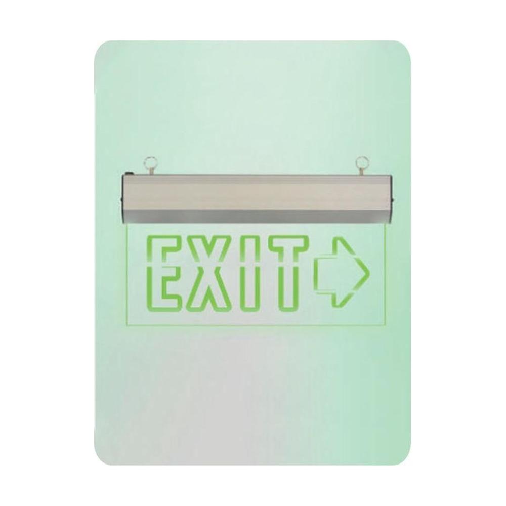 Transparent Exit Sign Omni LED X-200 R Exit Sign Right Arrow (Acrylic) – KHM Megatools Corp.