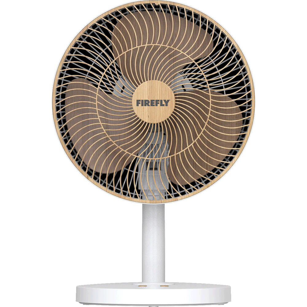 Firefly FEL662 Rechargeable Wooden Fan with Night Light 12" | Firefly by KHM Megatools Corp.