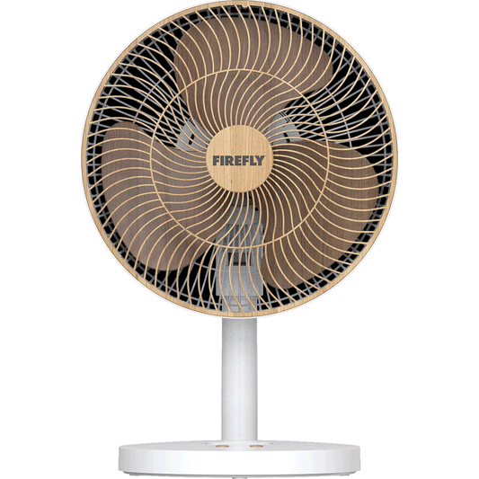 Firefly FEL662 Rechargeable Wooden Fan with Night Light 12" | Firefly by KHM Megatools Corp.