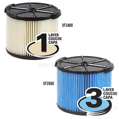 Ridgid Filters for WD-4075KR 4 Gallons Only
