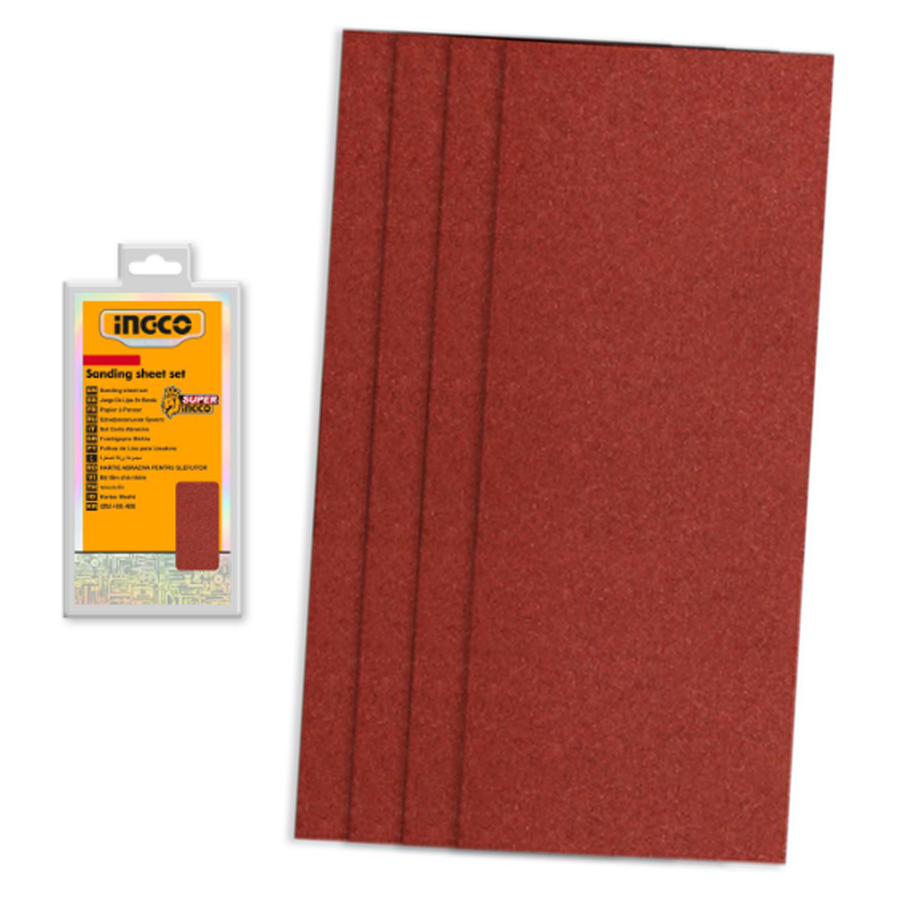 Ingco AKFS1401021 Sanding Sheet Set 145x114MM 50Pcs