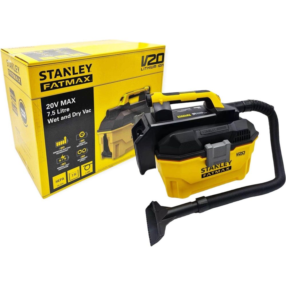 Stanley SCV002 20V Cordless Wet & Dry Vacuum 7.5L (Bare)