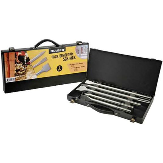 Diager 314C Chisel Bit SDS-Max Set 5Pcs | Diager by KHM Megatools Corp.