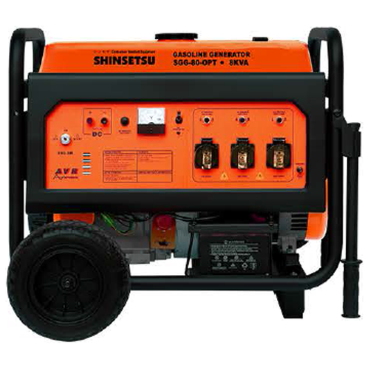 Shinsetsu SGG-80-0PT Portable Gasoline Generator 8kVA | Shinsetsu by KHM Megatools Corp.