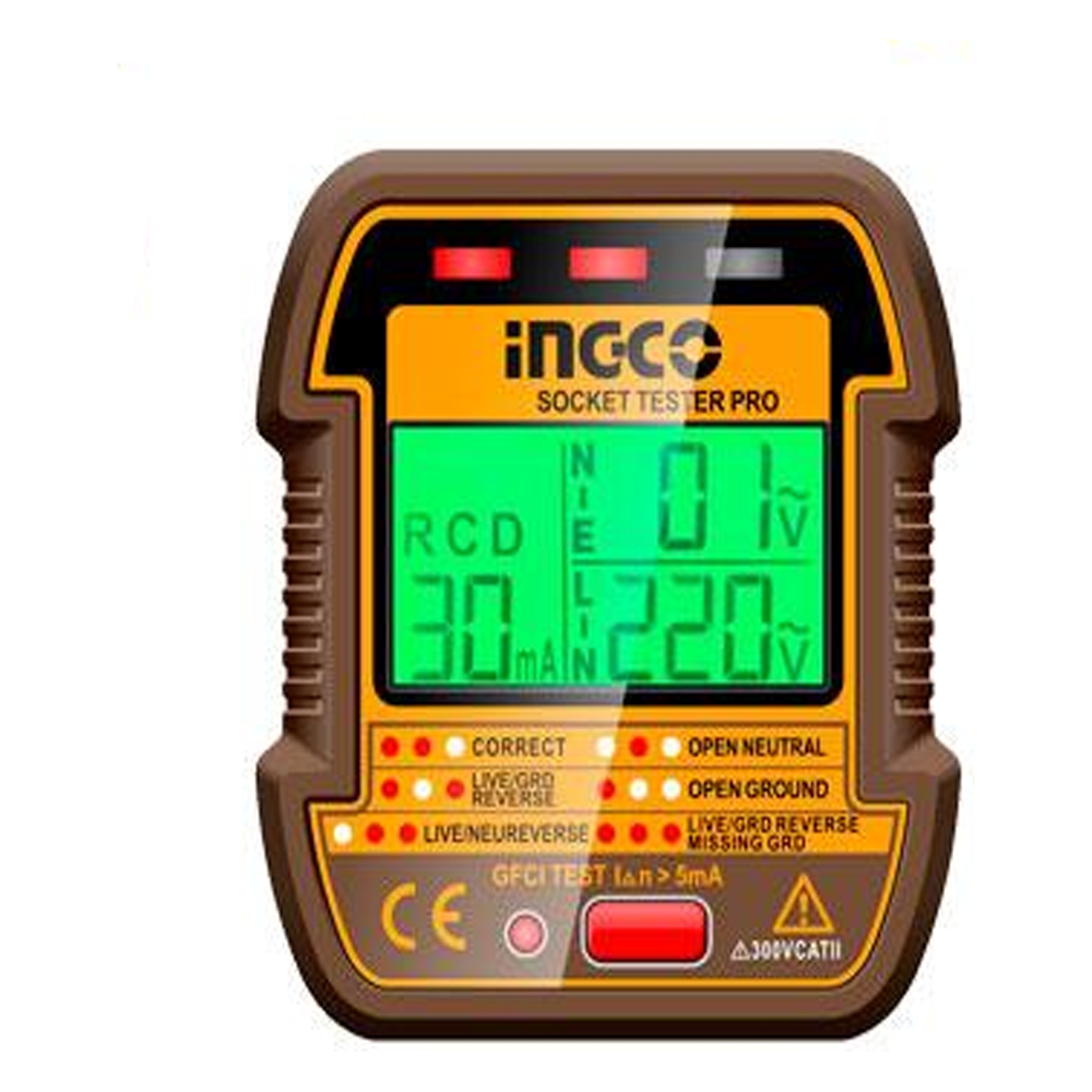 Ingco HESST30011 Socket Tester VDE Plug