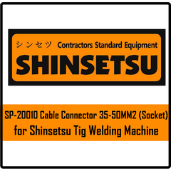 Shinsetsu SP-20010 Cable Connector 35-50MM2 (Socket) For Tig Welding Machine