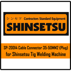 Shinsetsu SP-20014 Cable Connector 35-50MM2 (Plug) For Tig Welding Machine