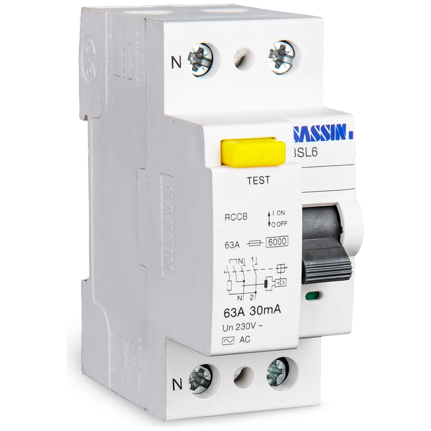 Sassin 2-Pole Residual Current Circuit Breaker (RCCB) (3SL52-63 Series) | Sassin by KHM Megatools Corp.