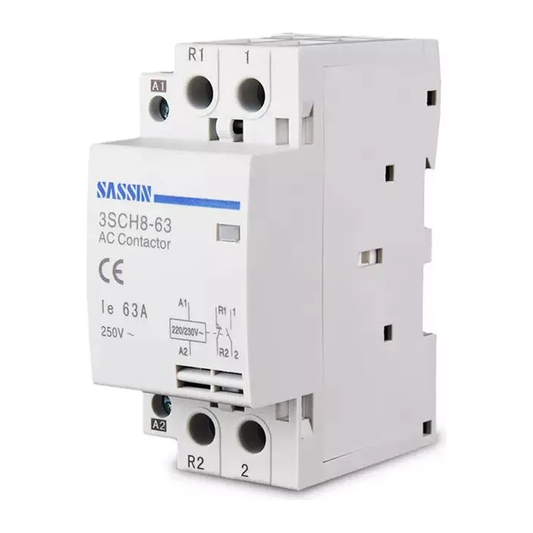 Sassin Lighting Contactor 2P 63A (3SCH8 Series) | Sassin by KHM Megatools Corp.