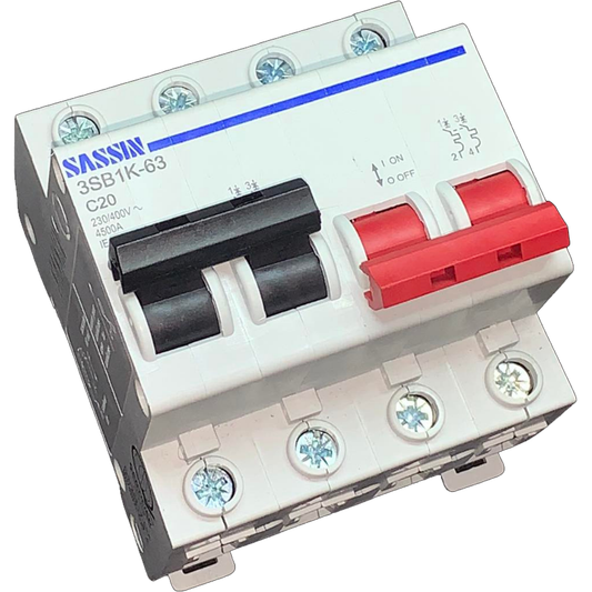 Sassin 2-Pole 6kAIC Mechanical Circuit Breaker (MTS) (3SB1K-63 Series) | Sassin by KHM Megatools Corp.