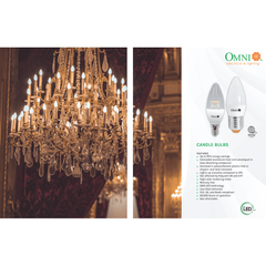 Omni 4W LED Candle Light Bulb E14 - KHM Megatools Corp.